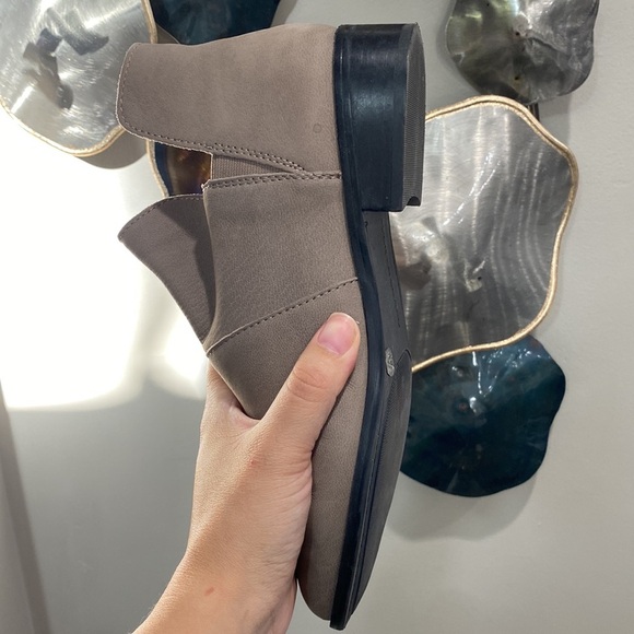 Lucky Brand Nude Beige Leather Ankle Booties Size 7.5 - Picture 6 of 10